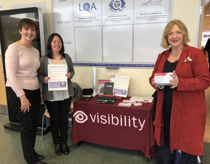 Photo of Elizabeth, Lianne and MSP Linda Fabiani at our Lanarkshire Community Project launch