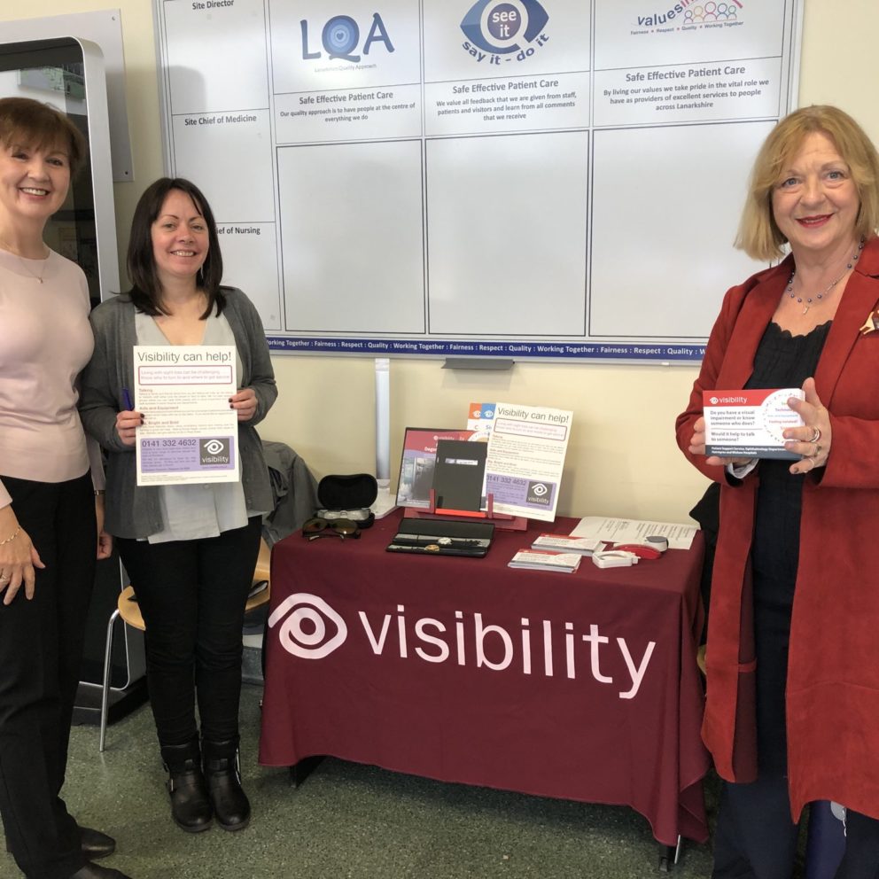 Photo of Elizabeth, Lianne and MSP Linda Fabiani at our Lanarkshire Community Project launch