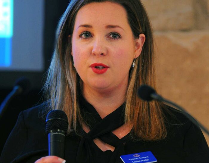 Louise Hunter, Visibility Scotland’s CEO announces our re-launch