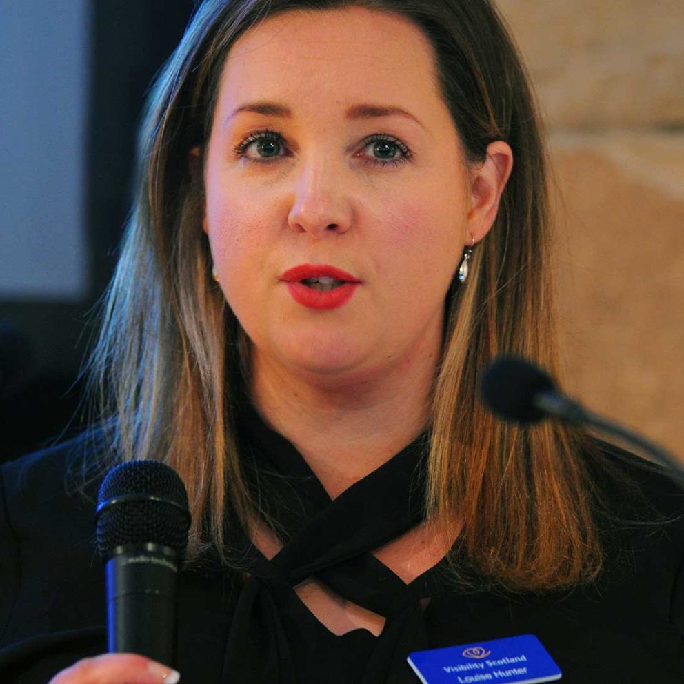 Louise Hunter, Visibility Scotland’s CEO announces our re-launch