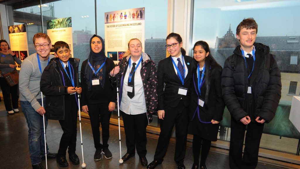 Pupils from Hazelwood School at The Lighthouse to celebrate our Children &amp; Young People project.