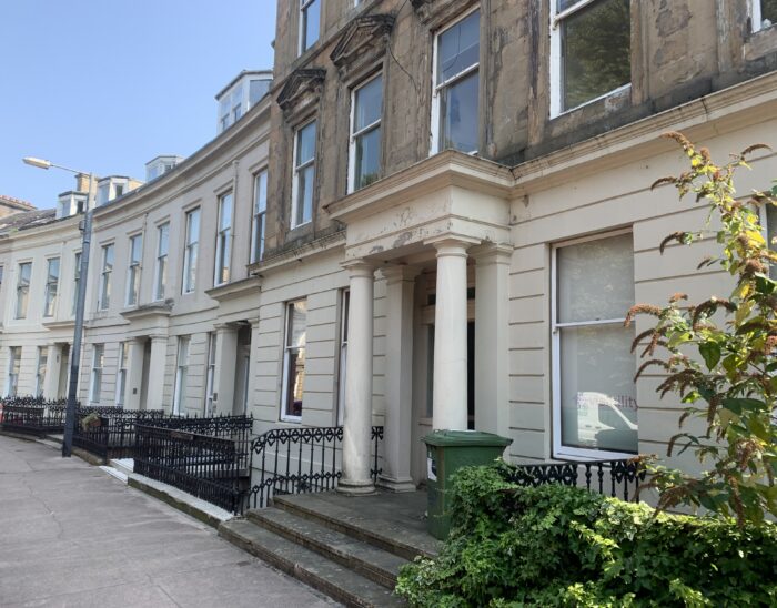 The Visibility Scotland office at 2 Queen's Crescent
