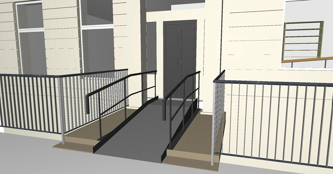 Artistic rendering of proposed improvements to Visibility Scotland's entrance